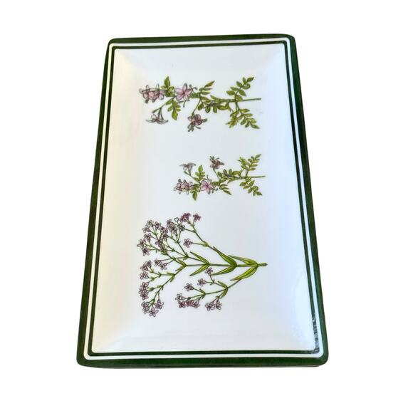 Shabby Chic Melamine Purple Floral Appetizer Dessert Plates 8x5 Set of 4 New - Picture 7 of 15